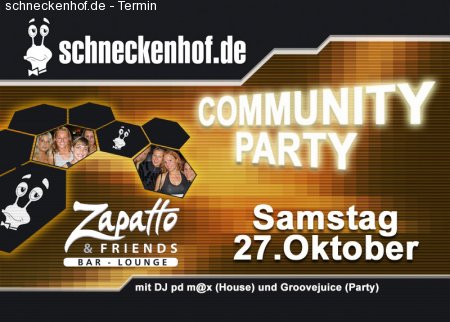 schneckenhof.de Party Werbeplakat