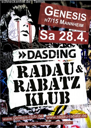 Mitten In Der Nacht: Radau & R Werbeplakat