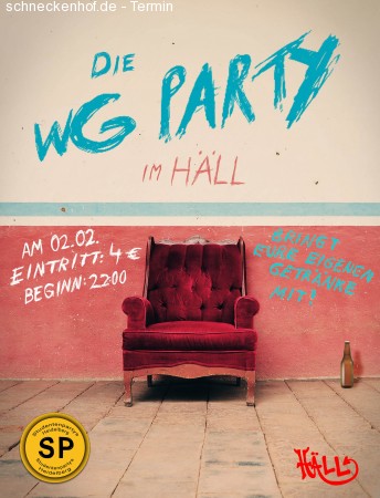Die WG-Party im Häll Werbeplakat