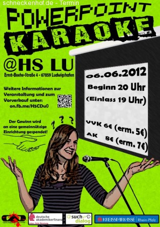 PowerPoint Karaoke (HS LU) Werbeplakat