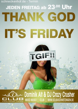 T G I F (Thank God its Friday) Werbeplakat