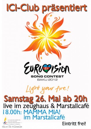 Eurovision Song Contest Werbeplakat