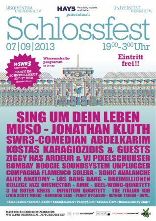 10. Mannheimer Schlossfest Werbeplakat