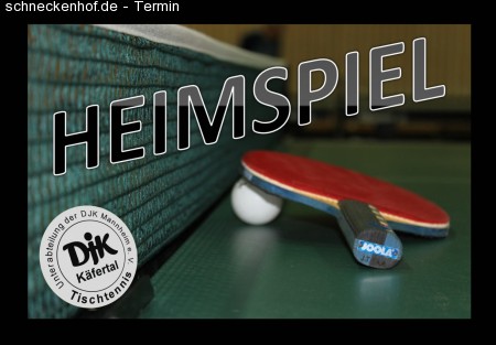 Heimspiel - Tischtennis Werbeplakat