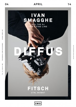 Diffus mit Ivan Smagghe Und Fitsch Werbeplakat
