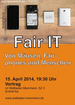Fair IT - Von Mäusen,Fairphones&Menschen Werbeplakat