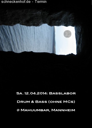 Basslabor: Drum & Bass,audiophil, no MCs Werbeplakat