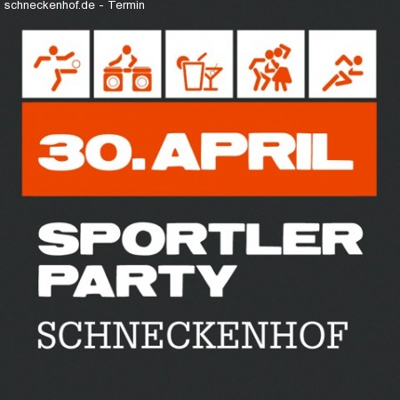 Sportler Party Werbeplakat