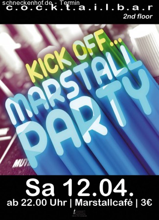 Kick‐Off‐Marstallparty Werbeplakat