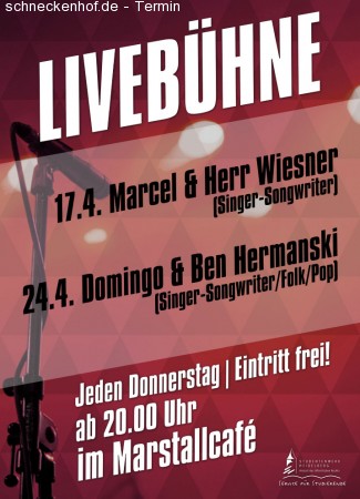 LiveBühne: Marcel & Herr Wiesner Werbeplakat
