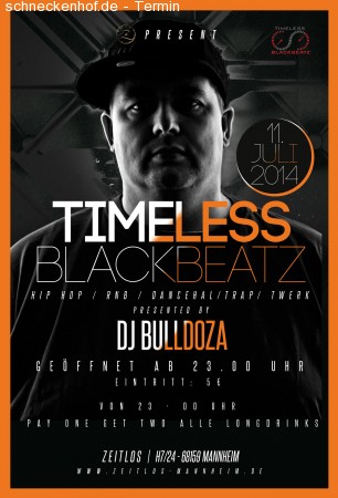 A Timeless Blackbeatz Party Werbeplakat
