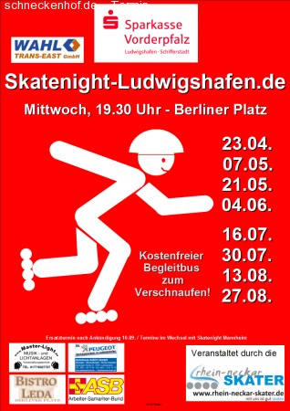 2. Skatenight Ludwigshafen Werbeplakat