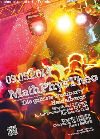 MathPhysTheo-Party Werbeplakat