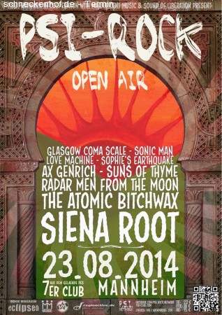 PSI Rock Festival /w Siena Root uvm. Werbeplakat