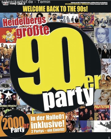 90er & 2000er Party Werbeplakat