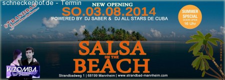 Salsa On The Beach || Summer Edition Werbeplakat