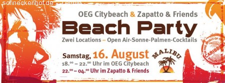 Beach Party Werbeplakat