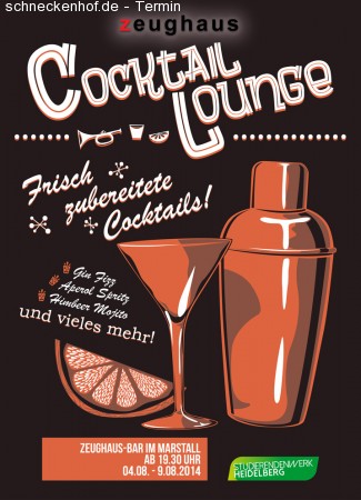 Cocktail Lounge Werbeplakat