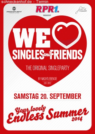 We love Singles & Friends @ Bel Air Werbeplakat