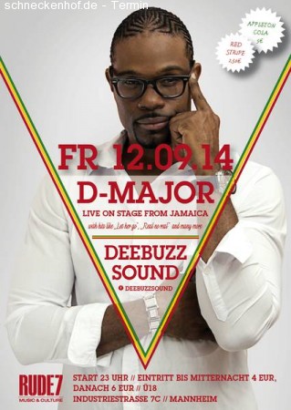 D-Major (live) & Deebuzz Sound Werbeplakat