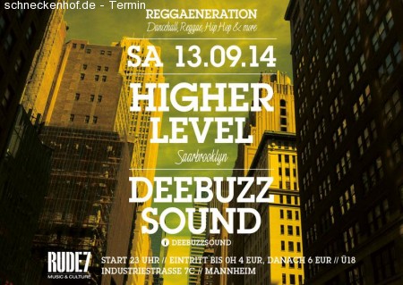 Reggaeneration w. Higher Level & Deebuzz Werbeplakat