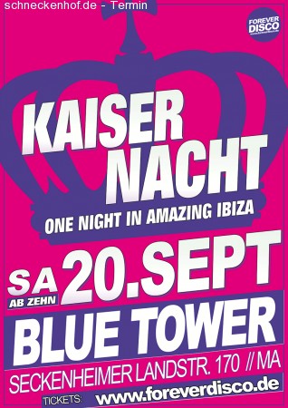 Kaisernacht – one night in amazing Ibiza Werbeplakat
