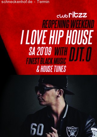 I Love Hip House | DJ T.O Werbeplakat