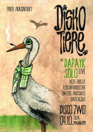 Diskotiere präsentiert Dapayk Solo Werbeplakat