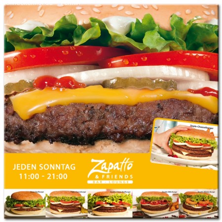 Burger Day @ Zapatto Werbeplakat