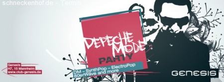 Depeche Mode Party Werbeplakat