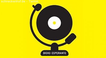 5 Jahre Disko Esperanto Werbeplakat