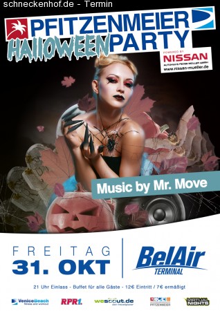 Pfitzenmeier Halloween Party Werbeplakat