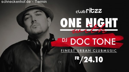 One Night with DJ Doc Tone Werbeplakat