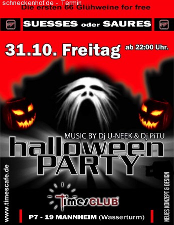 Halloween @ Timesclub Mannheim Werbeplakat