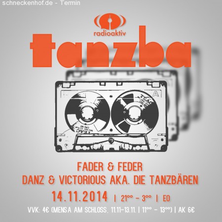 radioaktiv presents: tanzba Werbeplakat