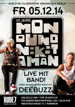 Mono & Nikitaman Live in Mannheim Werbeplakat