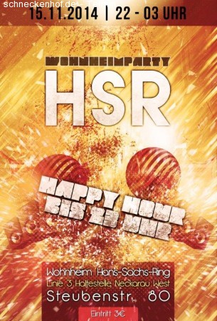 Wohnheimparty HSR Werbeplakat