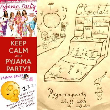 Chocolate Pyjamaparty! Werbeplakat