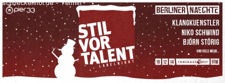 Berliner Naechte Präs. Stil Vor Talent Werbeplakat
