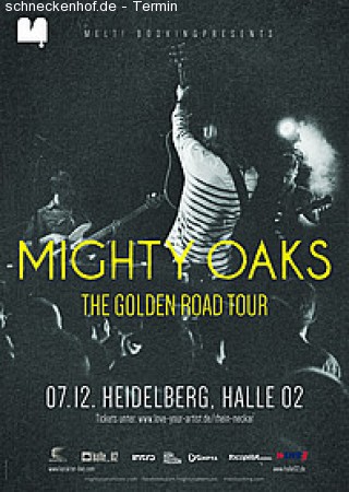 Mighty Oaks - LIVE Werbeplakat
