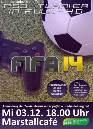 FIFA-14-Turnier im Marstallcafé Werbeplakat