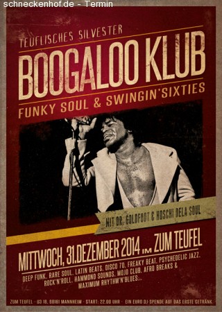 Boogaloo Klub: Silvester-Special Werbeplakat
