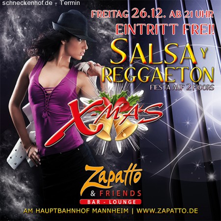 X-MAS Salsa y Reggaeton Werbeplakat