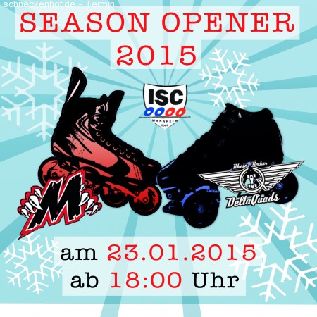 Season Opener des ISC Mannheim Werbeplakat