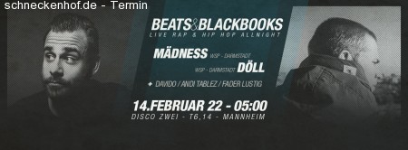 Beats & Blackbooks Werbeplakat