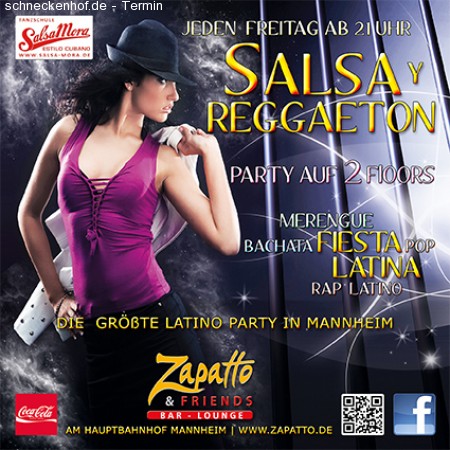 Salsa y Reggaeton Werbeplakat