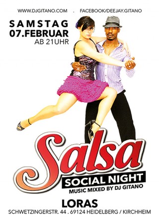 Salsa Social Night Werbeplakat