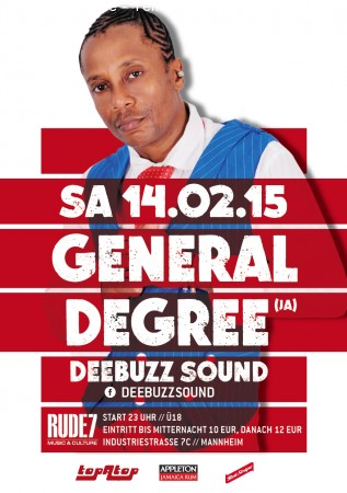 General Degree (Jamaica) Live Ls Deebuzz Werbeplakat
