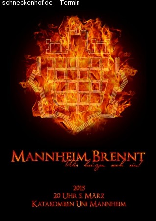 Mannheim brennt- Wir heizen euch ein! Werbeplakat