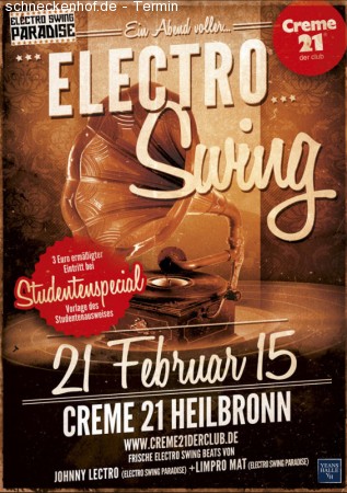 Electro Swing Party Werbeplakat